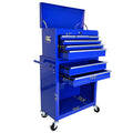 High Capacity Rolling Tool Chest with Wheels and navy blue-steel