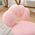 360 Swivel Height Adjustable,Swivel Chair,Teddy Fabric,Home Office Chair Pink Teddy