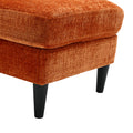 United Storage Sofa Living Room Sofa Cozy Sectional Sofa Orange Polyester 3 Seat