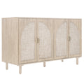 4 Door Cabinet, Suitable For Bedroom, Living Room, Study Natural Mdf