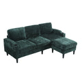 United Storage Sofa Living Room Sofa Cozy Sectional Sofa Emerald Polyester 3 Seat