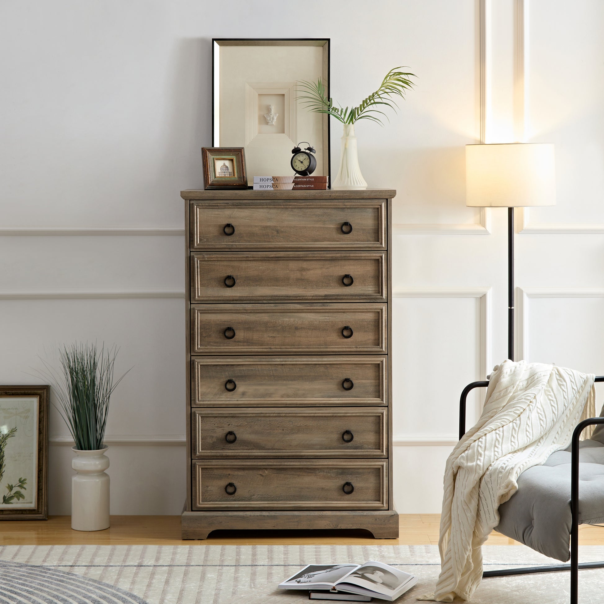 Modern 6 Drawer Dresser, Dressers For Bedroom, Tall Chest Of Drawers C Modern 6 Drawer Dresser, Dressers For Bedroom, Tall Chest Of Drawers C