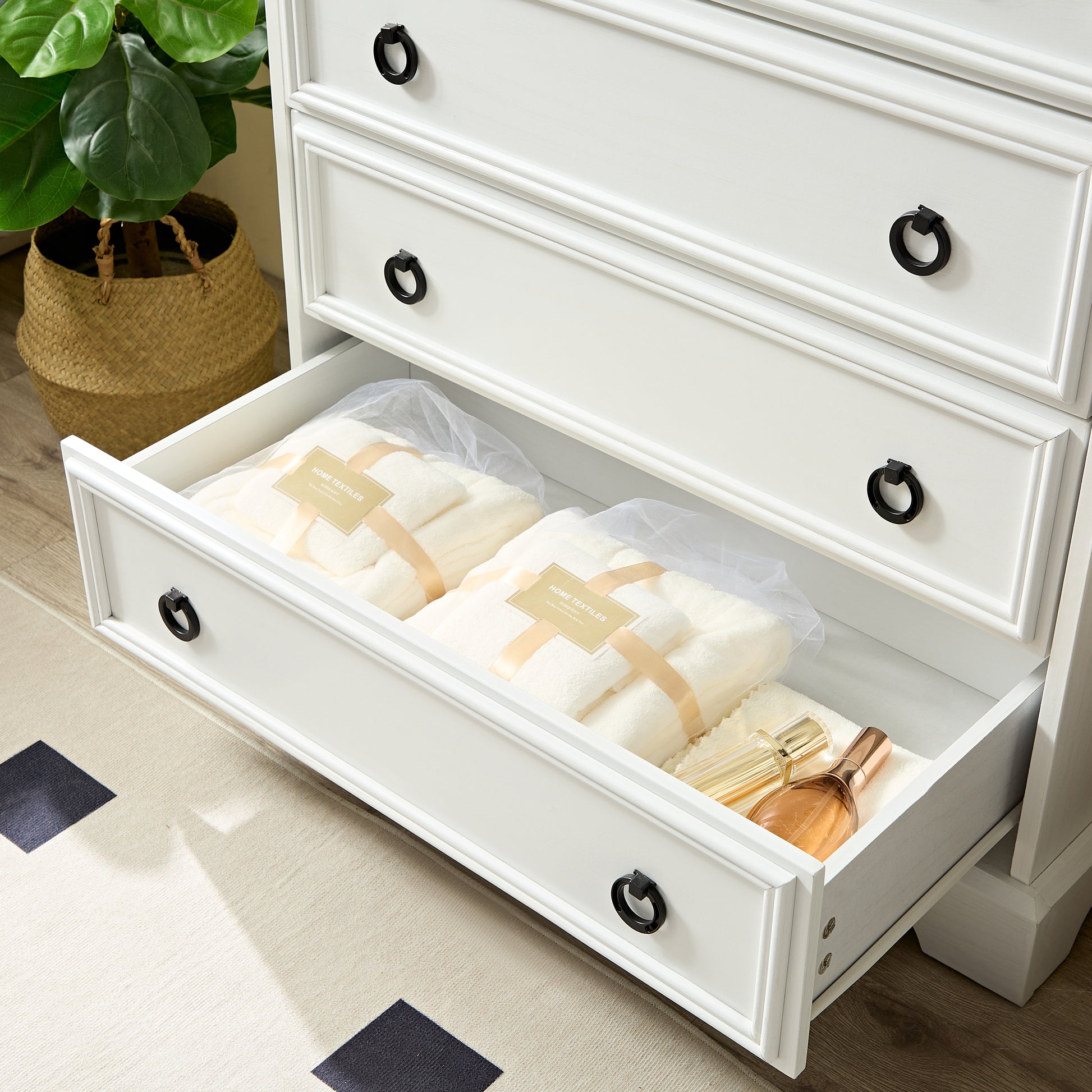 Modern 6 Drawer Dresser, Dressers For Bedroom, Tall Chest Of Drawers Closet Organizers & Storage Clothes Easy Pull Handle, Textured Borders Living Modern 6 Drawer Dresser, Dressers For Bedroom, Tall Chest Of Drawers Closet Organizers & Storage Clothes Easy Pull Handle, Textured Borders Living