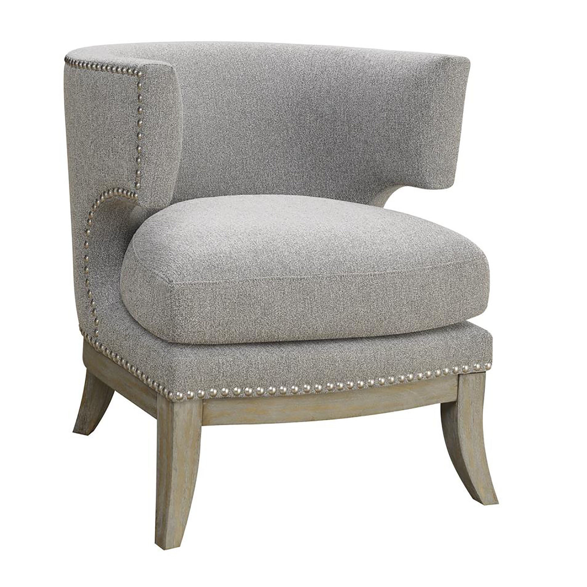 Grey Barrel Back Accent Chair