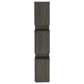 Weathered Grey 5 Shelf Bookcase 5 Grey Gray Horizontal Office Open Back Wood Contemporary,Modern Wood