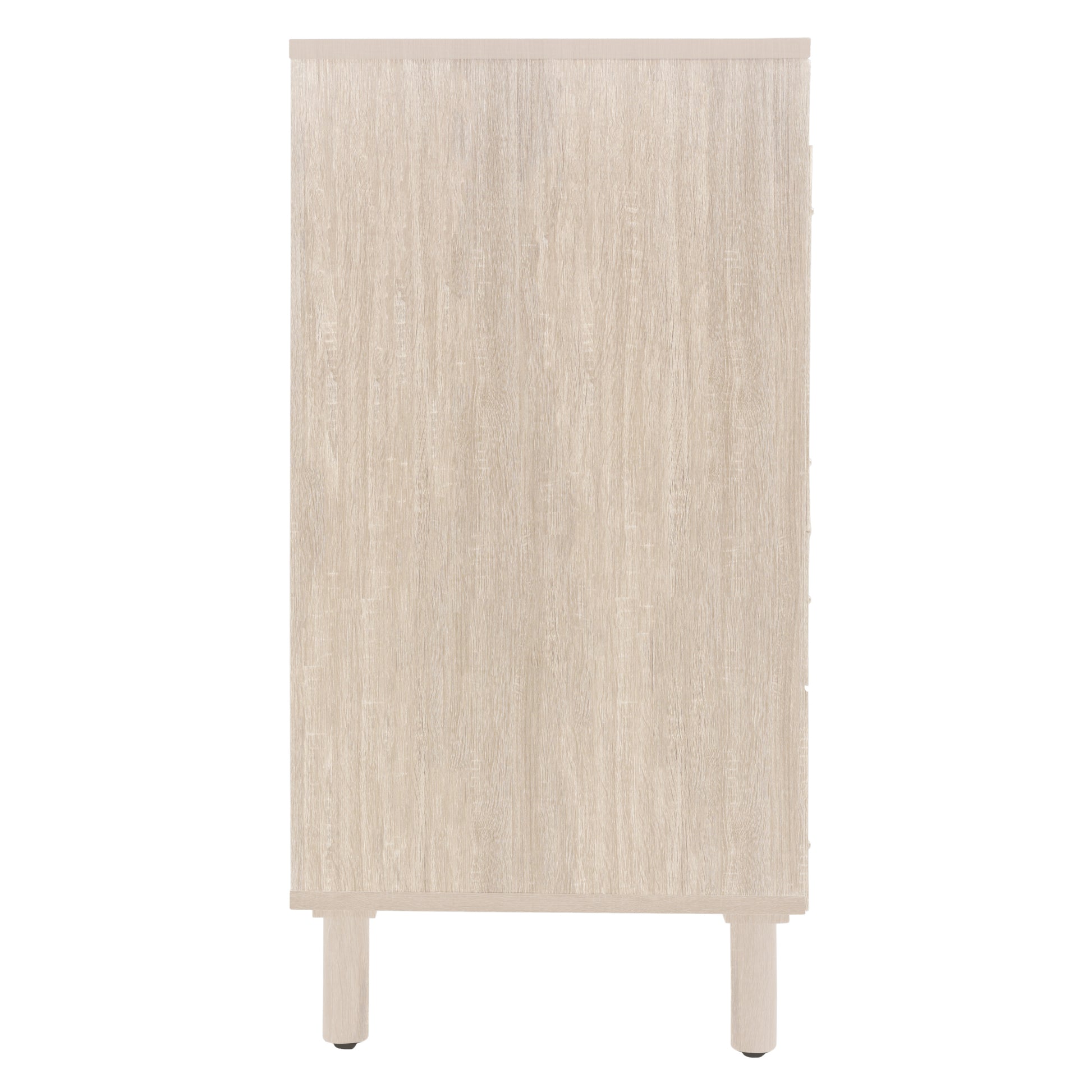 4 Door Cabinet, Suitable For Bedroom, Living Room, Study Natural Mdf