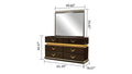 Dunhill Modern Style 6 Drawer Dresser Made With Wood In Brown Brown Bedroom Modern Solid Wood Mdf Wood