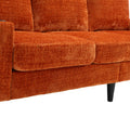 United Storage Sofa Living Room Sofa Cozy Sectional Sofa Orange Polyester 3 Seat