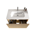 Bb04 30 301, Integrated White Ceramic Basin, Drain Not Included Gloss White Ceramic