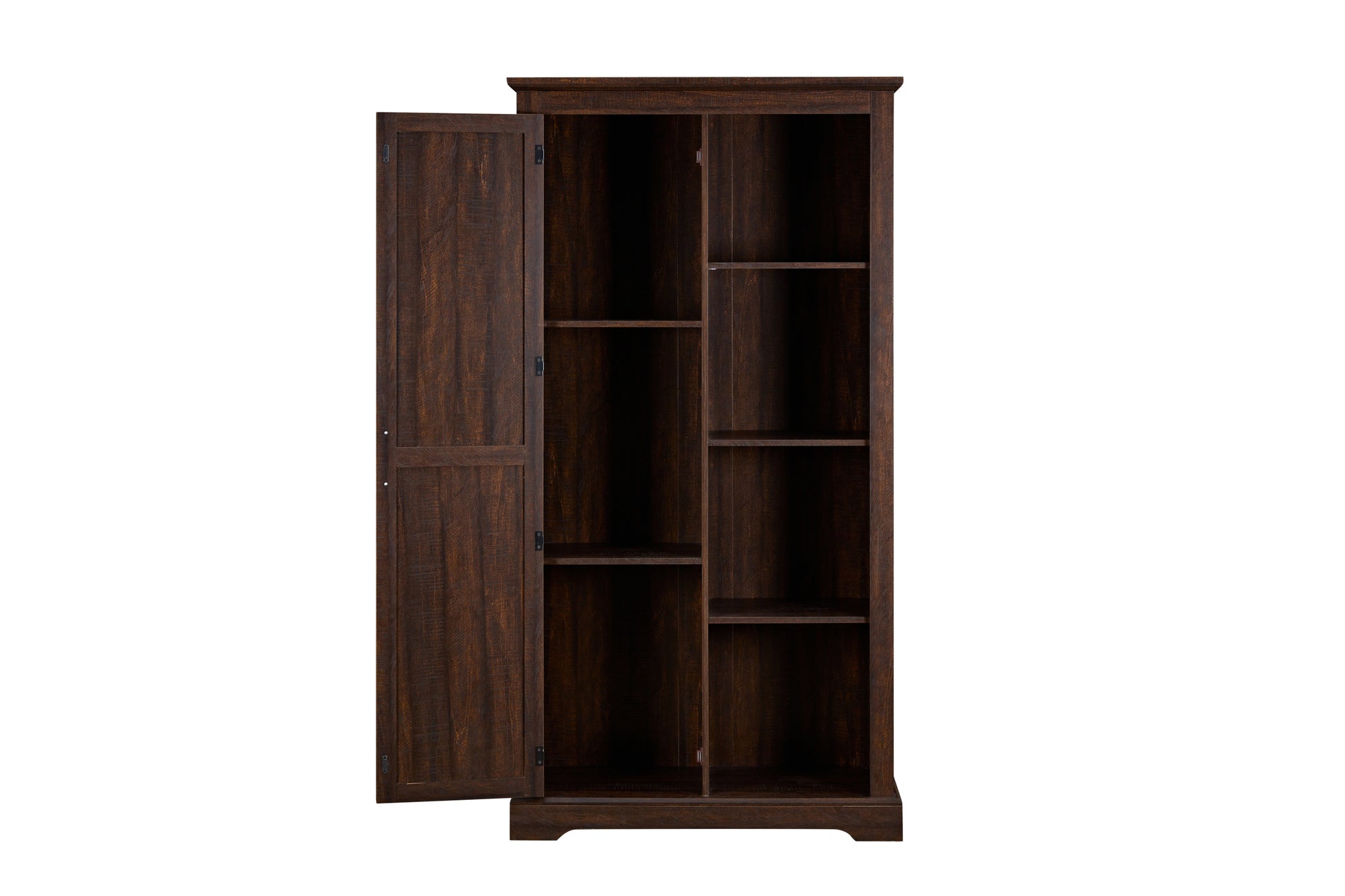 Tall Storage Cabinet Barn Door Storage Country Wood Rustic Farmhouse Pantry Cupboard Sliding Door Kitchen Organizer Furniture Home Drawer Shelves L39.37''*W15.75''*H74.4'' Espresso Espresso Mdf