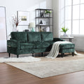 United Storage Sofa Living Room Sofa Cozy Sectional Sofa Emerald Polyester 3 Seat
