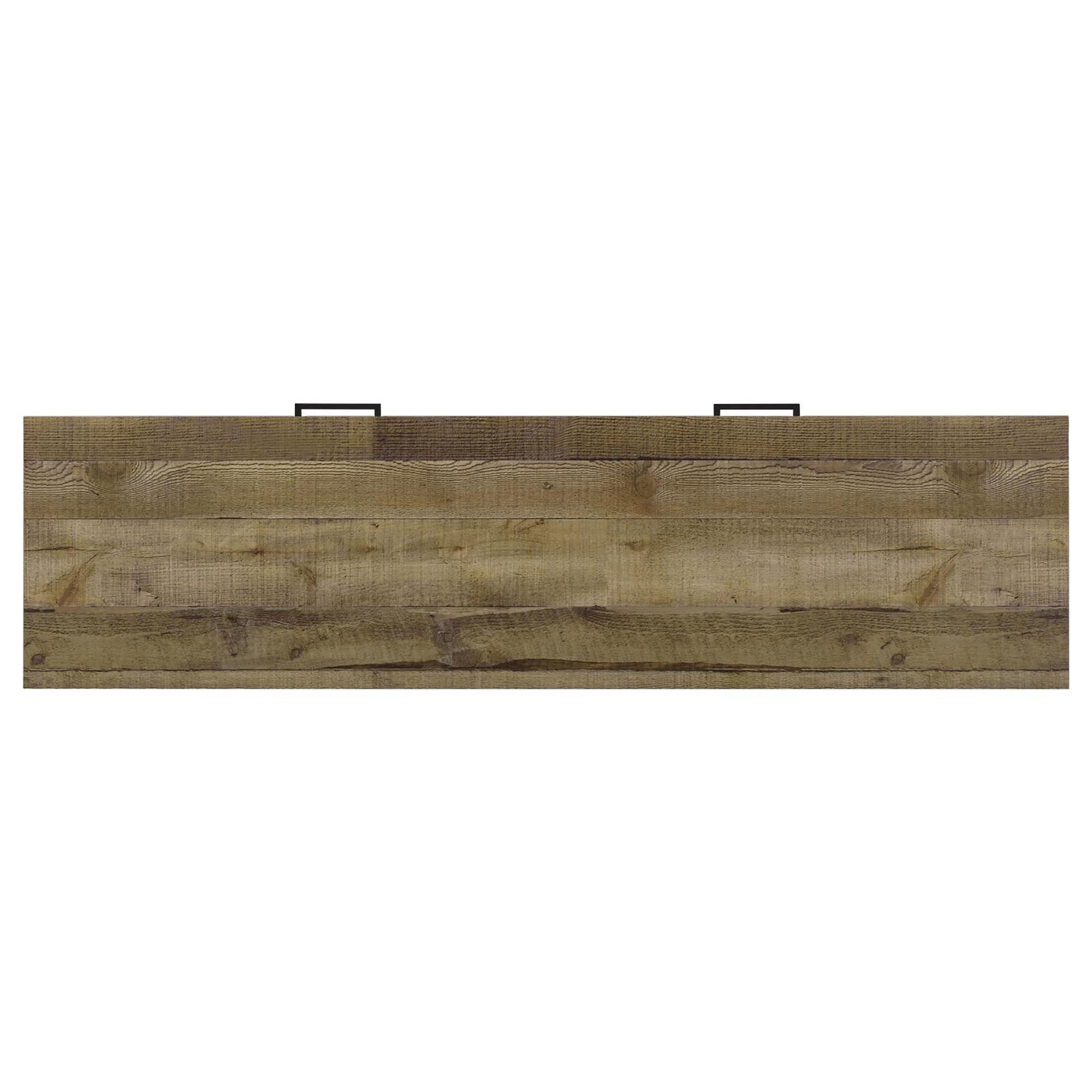 Weathered Pine And Dark Bronze 2 Drawer Tv Console Brown Primary Living Space 50 59 Inches 60 69 Inches Rustic 60 Inches Wood