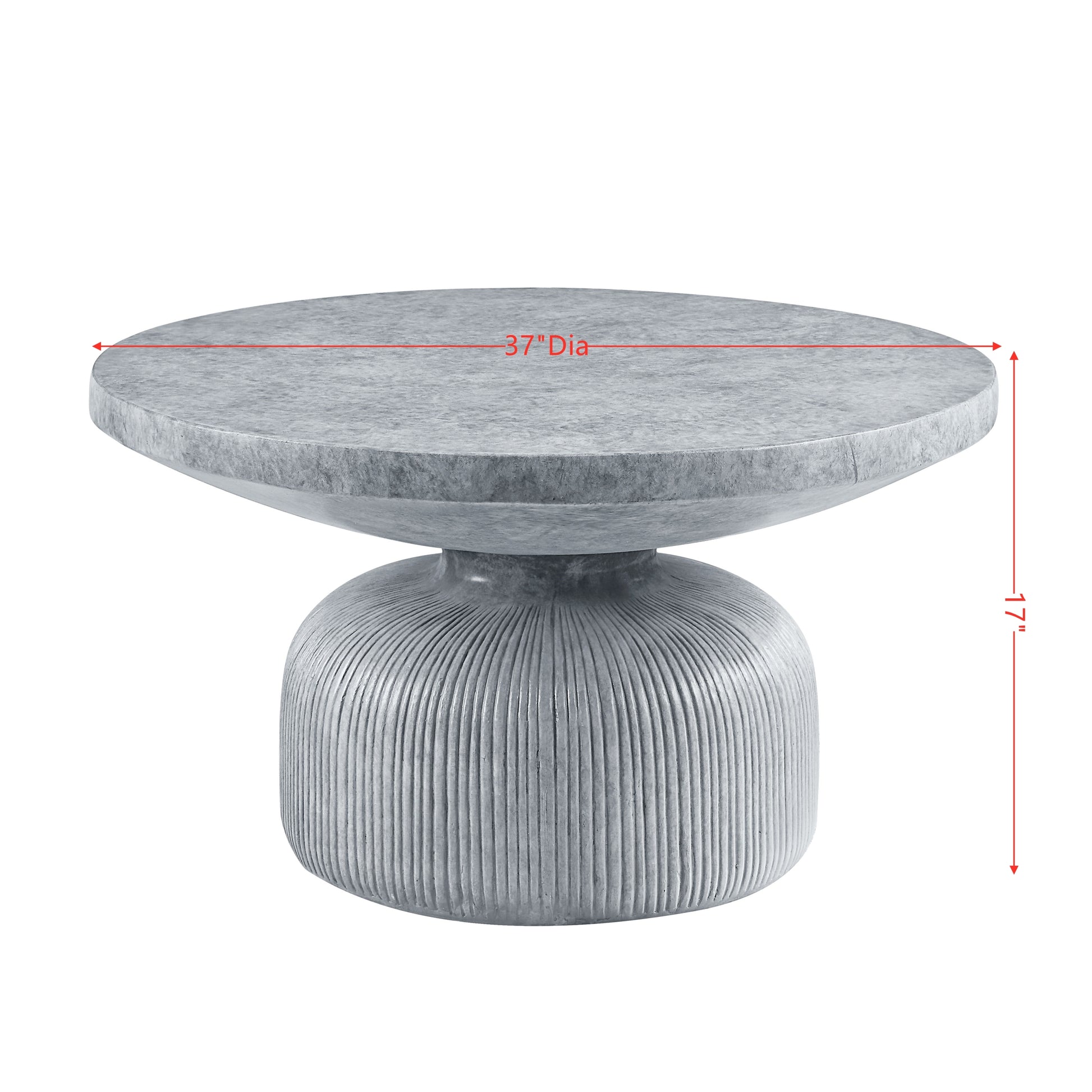 Laddie Coffee Table, Weathered Gray Finish Lv01926 Gray Cement