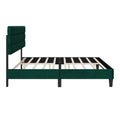 King Bed Frame With Headboard,Sturdy Platform Bed With Wooden Slats Support,No Box Spring,Mattress Foundation,Easy Assembly Green Green Wood