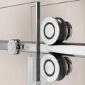 62'' 66'' W x 76'' H Single Sliding Frameless Shower chrome-stainless steel