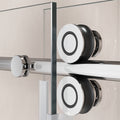 50'' 54'' W x 76'' H Single Sliding Frameless Shower chrome-stainless steel