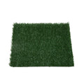 2Pcs Realistic Artificial Grass Rug For Pet Potty Training, Synthetic Dog Pee Grass Turf Patch Carpet Pad For Indoor Outdoor Green Polyethylene