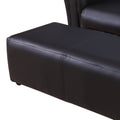 Kids Sofa Set With Footstool For Toddlers And Babies, Kids Couch For Playroom, Nursery, Living Room, Bedroom Furniture, Black Black Wood