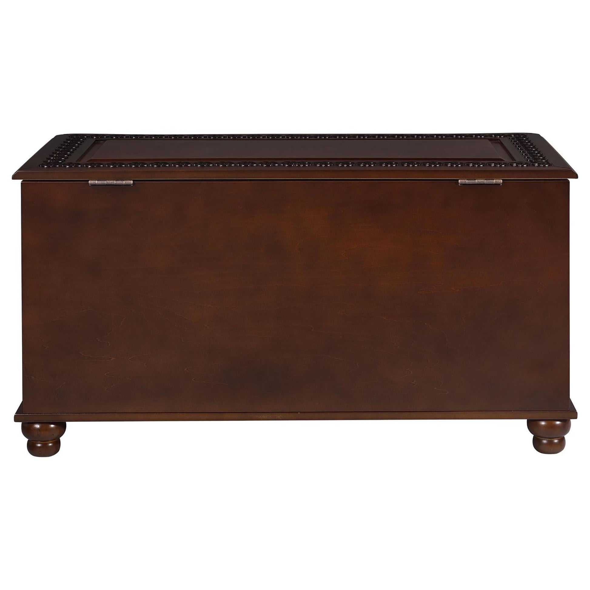 Deep Flip Open Storage Cedar Chest Brown Primary Living Space Traditional Rubberwood Wood