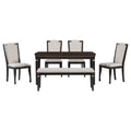 6 Piece Kitchen Dining Table Set, 62.7