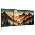3 Panels Framed Abstract Wood Grain Boho Style Mountain & Forest Canvas Wall Art Decor,3 Pieces Mordern Canvas Decoration Painting For Office,Dining Room,Living Room, Bedroom Decor Ready To Hang Rectangle Framed Multicolor Oversized 41In Canvas Nature