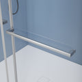 50'' 54'' W x 76'' H Soft closing Double Sliding brushed nickel-stainless steel