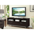 Cappuccino 60 Inch Drawer Storage Tv Console Brown Primary Living Space 60 Inches 60 69 Inches Contemporary,Modern 65 Inches Wood