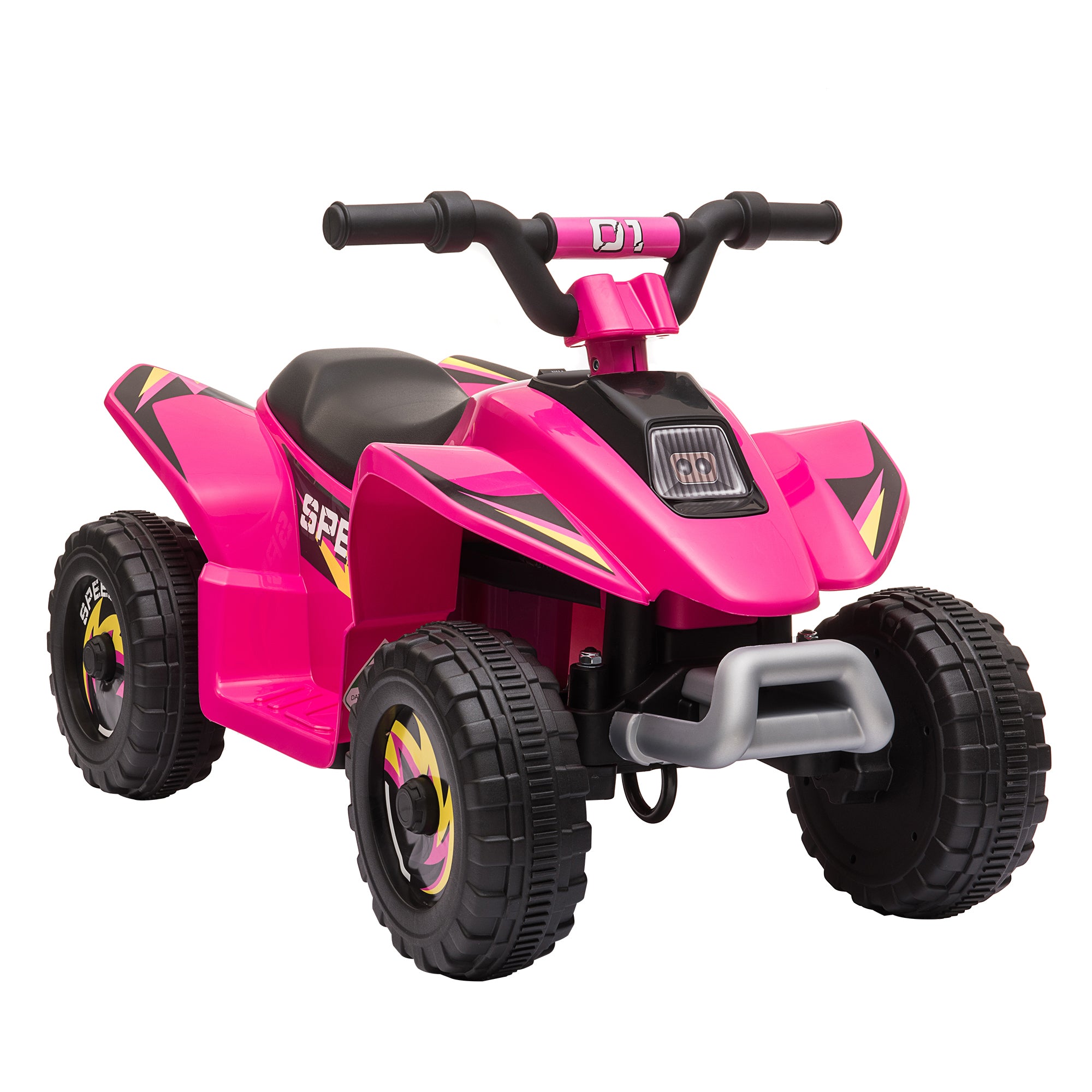 6V Kids ATV 4 Wheeler Ride on Car, Electric Motorized pink-steel