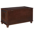 Deep Flip Open Storage Cedar Chest Brown Primary Living Space Traditional Rubberwood Wood