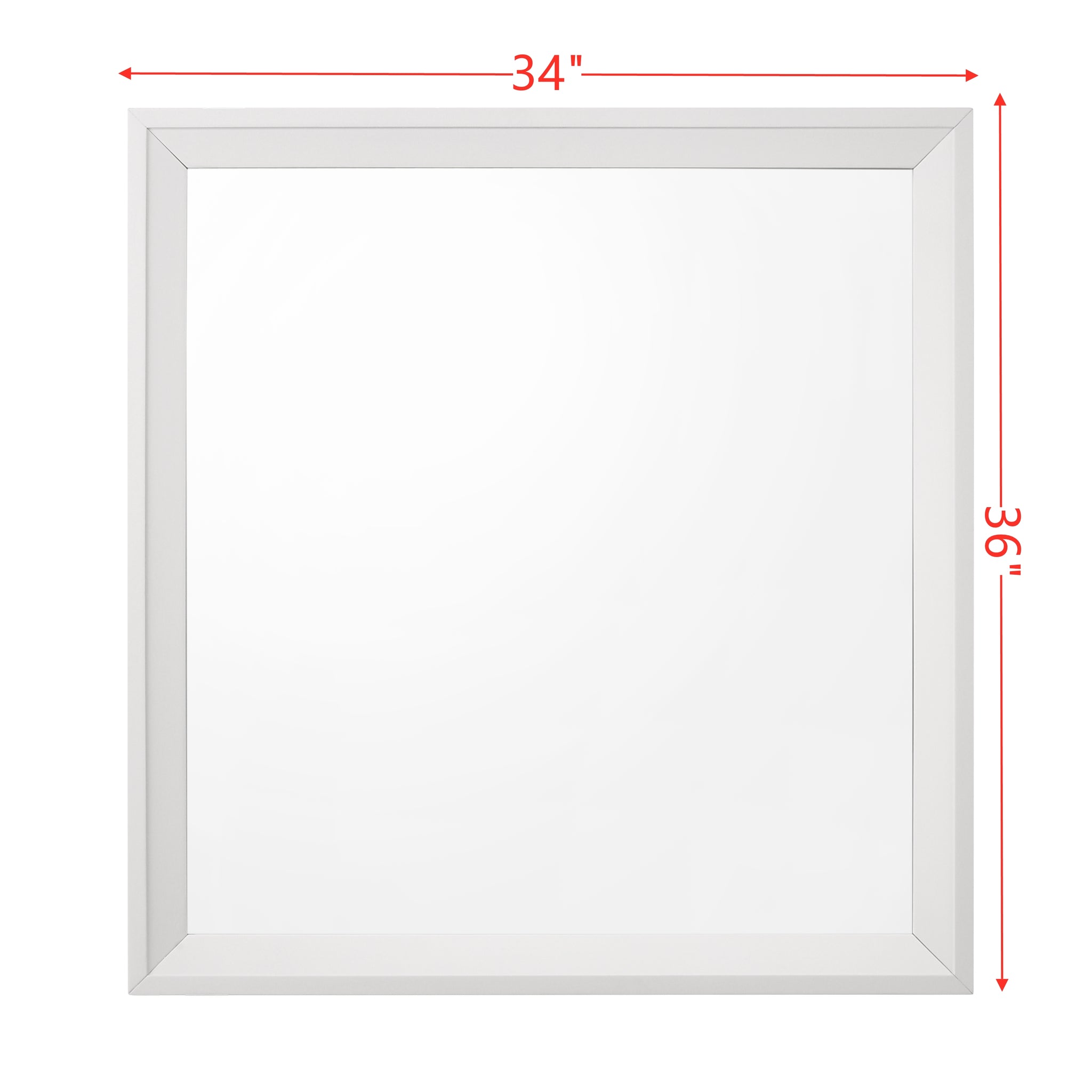 Cerys Mirror White Finish Bd01560 White Mdf