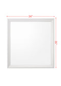 Cerys Mirror White Finish Bd01560 White Mdf