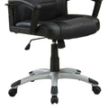 Black Office Chair With Casters Black Office Contemporary,Modern Foam Adjustable Height Upholstered