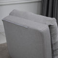 Convertible Flip Chair, Floor Lazy Sofa, Folding Upholstered Couch Bed With Adjustable Backrest, Metal Frame And Pillows For Living Room Bedroom, Light Grey Gray Linen