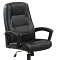 Black Office Chair With Casters Black Office Contemporary,Modern Foam Adjustable Height Upholstered