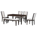 6 Piece Kitchen Dining Table Set, 62.7