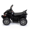 Kids Ride On Atv, 6V Battery Powered Electric Quad Car With Music, Led Lights And Spray Device, 4 Wheeled Ride On Toy For Toddlers Age 3 5, Black Black Polypropylene