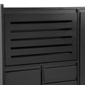 Multi Functional Shoe Cabinet With Wall Cabinet, Space Saving Design Foyer Cabinet With 2 Flip Drawers, Versatile Side Cabinet For Hallway, Black Black Primary Living Space Particle Board