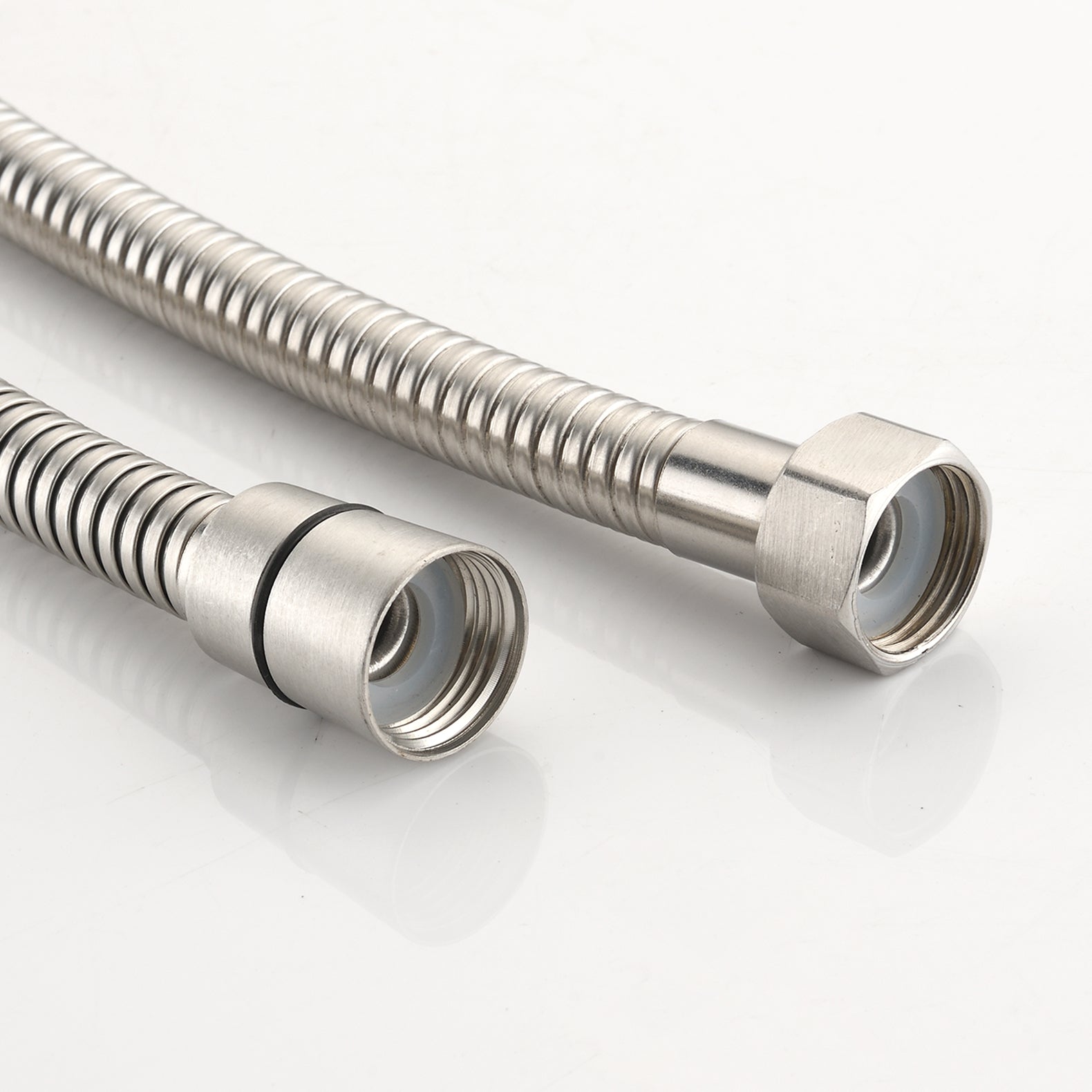 Drill Free Stainless Steel Slide Bar Combo Rain Showerhead 7 Setting Hand, Dual Shower Head Spa System With Tup Spout Rough In Valve Included Brushed Nickel Abs