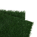 2Pcs Realistic Artificial Grass Rug For Pet Potty Training, Synthetic Dog Pee Grass Turf Patch Carpet Pad For Indoor Outdoor Green Polyethylene