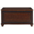 Deep Flip Open Storage Cedar Chest Brown Primary Living Space Traditional Rubberwood Wood