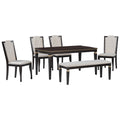 6 Piece Kitchen Dining Table Set, 62.7