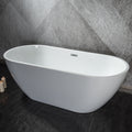 67'' Acrylic Freestanding White Soaking Bathtub