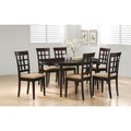 Cappuccino Oval Dining Table With Leaf Extension Brown Dining Room Transitional Tabeltop Rubberwood Oval Kitchen & Dining Tables Wood