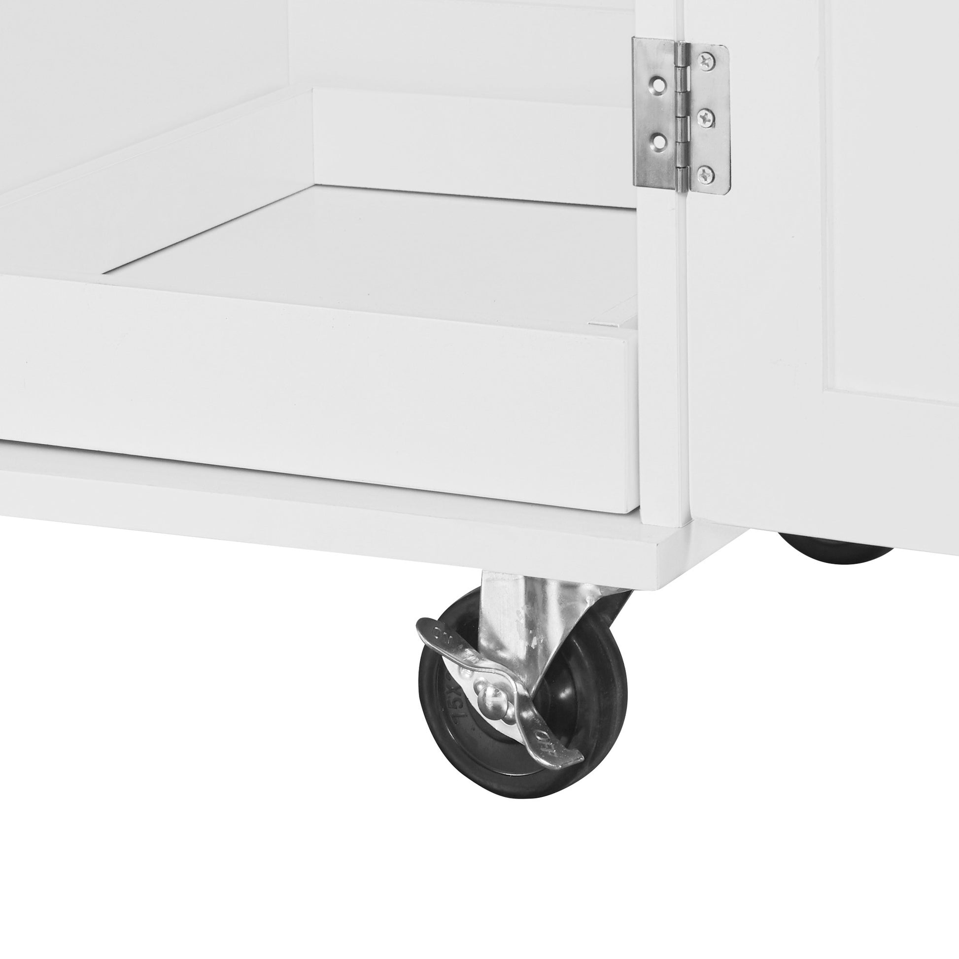 K&K Rolling Kitchen Island with Storage, Kitchen Cart