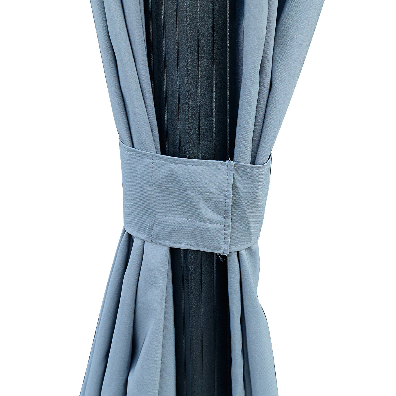 10*10Ft Patic Gazebo,Alu Gazebo With Steel Canopy,Outdoor Permanent Hardtop Gazebo Canopy For Patio, Garden, Backyard Gray Aluminium