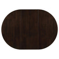 Cappuccino Oval Dining Table With Leaf Extension Brown Dining Room Transitional Tabeltop Rubberwood Oval Kitchen & Dining Tables Wood