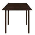 Cappuccino Dining Table With Drop Extension Leaf Brown Dining Room Transitional Tabeltop Square Kitchen & Dining Tables Wood