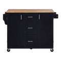 K&K Rolling Kitchen Island with Storage, Kitchen Cart