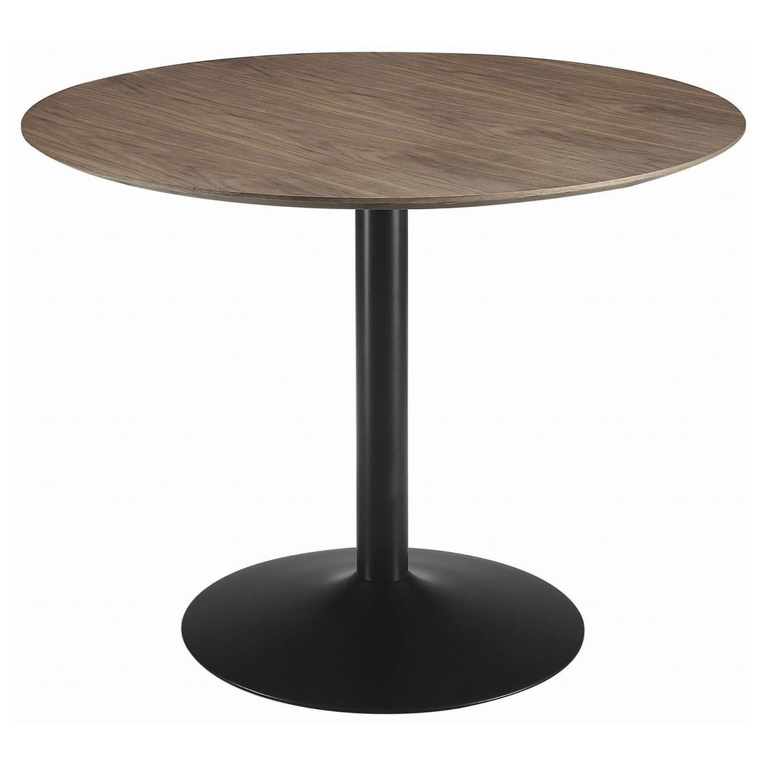 Brown And Black Round Dining Table Brown Dining Room Contemporary,Modern Round Kitchen & Dining Tables Wood Pedestal