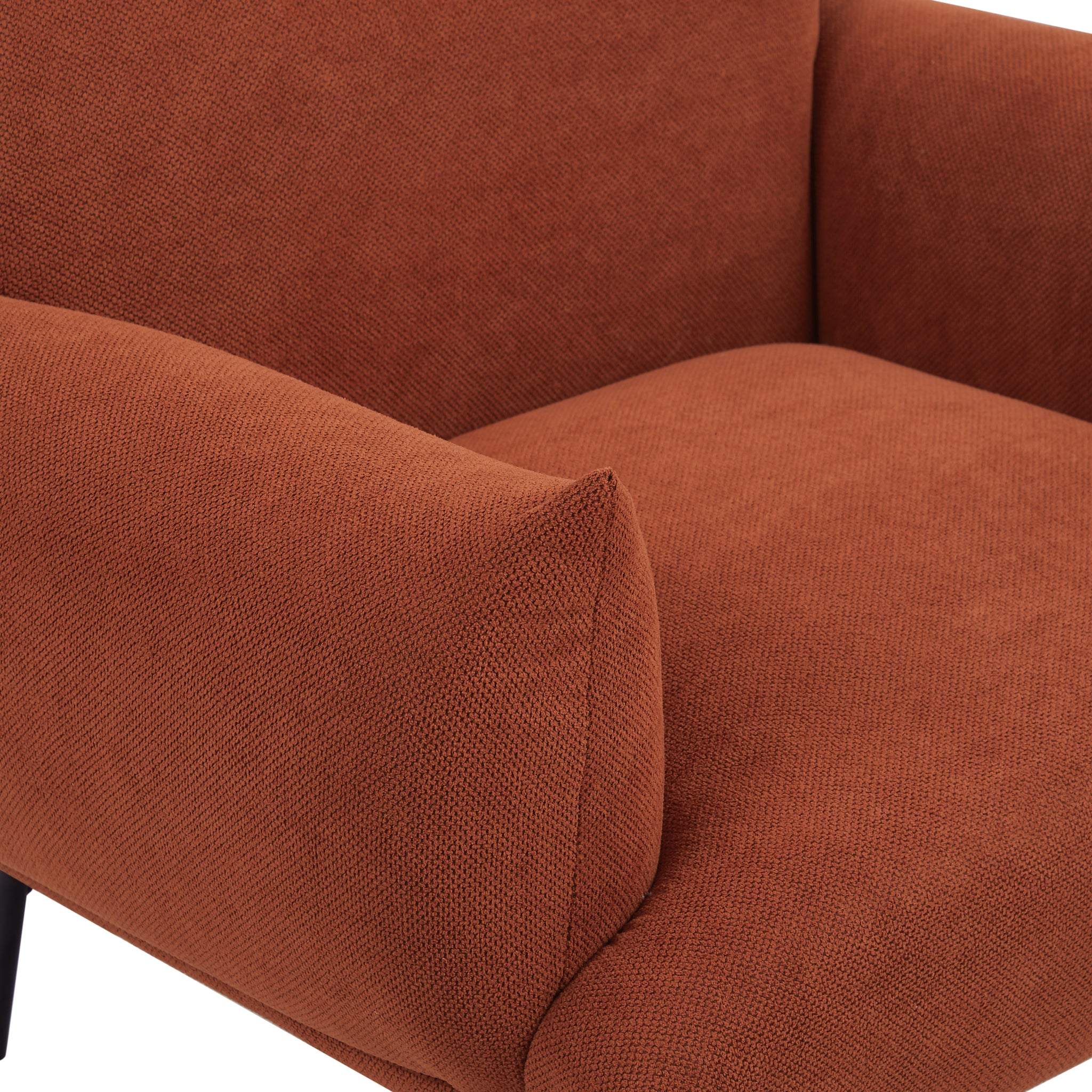 Oversized Living Room Accent Armchair Upholstered red-foam-fabric